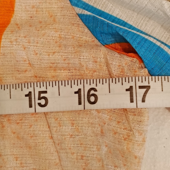 Alberto Makali Vintage Retro Style Printed Top Attached Crochet Vest MEDIUM - Picture 11 of 11